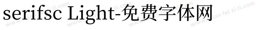 serifsc Light字体转换